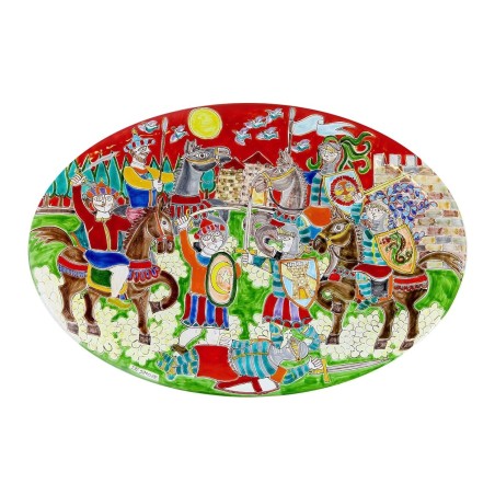 Oval Plate DS 60x38 cm OV60DS-01 Battle Oval Plate DS 60x38 cm OV60DS-01 Battle
